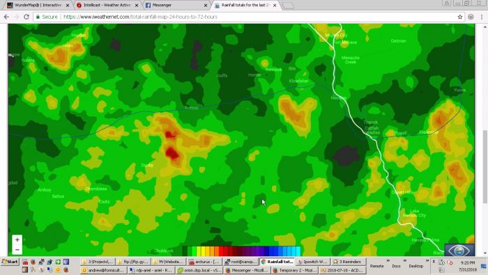 Rainfall totals For The last 24 hours To 3 days   high resolution Map  iWeatherNet   Google Chrome 01